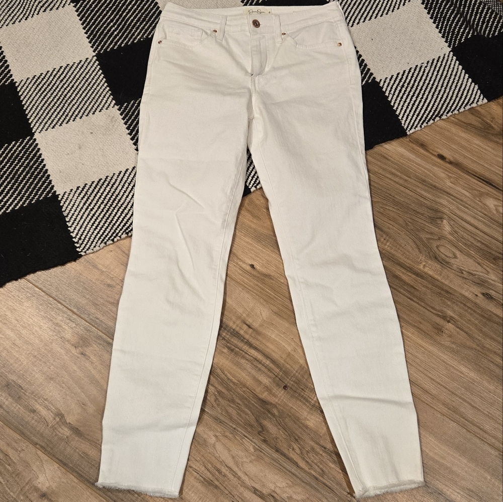Jessica Simpson Adored White Skinny Jeans, Size 25